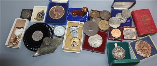 A quantity of assorted medallions, coinage etc.